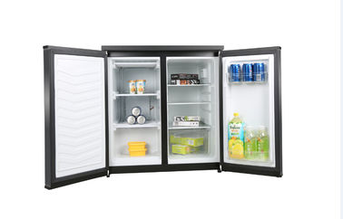 Conception intégrée côte à côte de réfrigérateur et de congélateur, réfrigérateur blanc de porte à deux battants