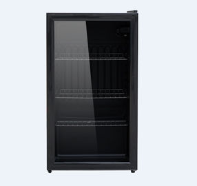 Chine Le noir intégré boit le réfrigérateur 90 litres, réfrigérateur avant en verre de boisson fournisseur