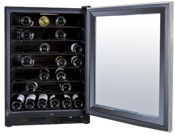Chine Refroidisseur de vin électrique de noir en verre de porte bouteilles Stroage de 150 litres 52 usine